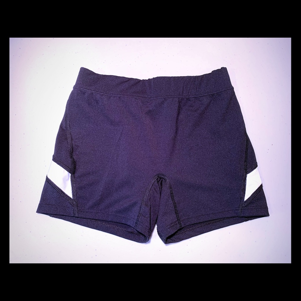 Augusta Black/White Compression Shorts Girls Med